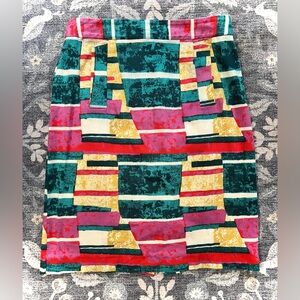 Dolce Vita Green and Pink Pencil Skirt Resort Wear